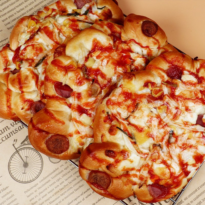 [잇츠팩] 당일제빵 수제 피자빵 75g x 10개, D04K_수제 피자빵 75g x 10개