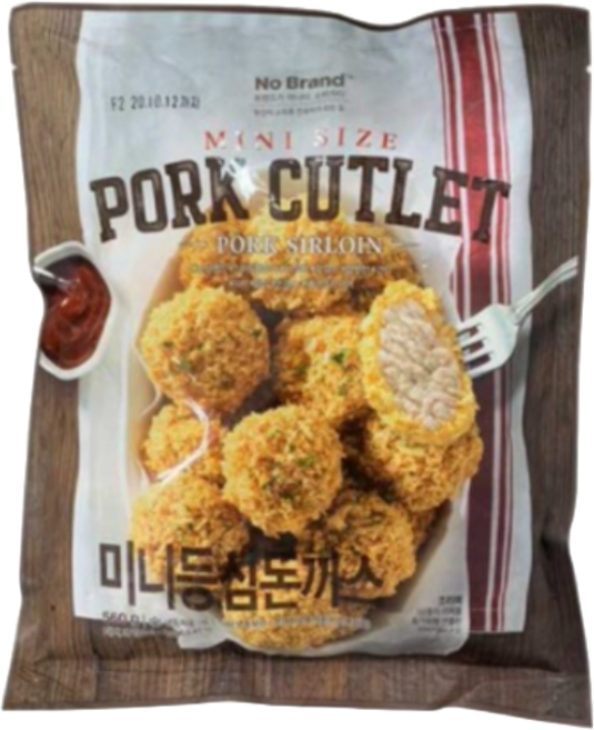 노브랜드 미니등심돈까스 560g 냉동냉장, 8개