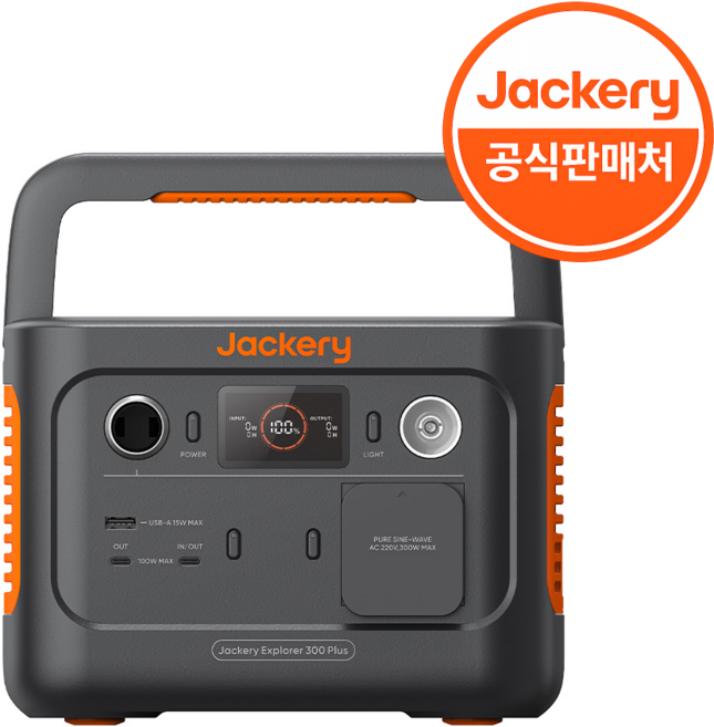 잭커리 휴대용 파워뱅크 300 Plus 혼합색상 JE-300B, 1개