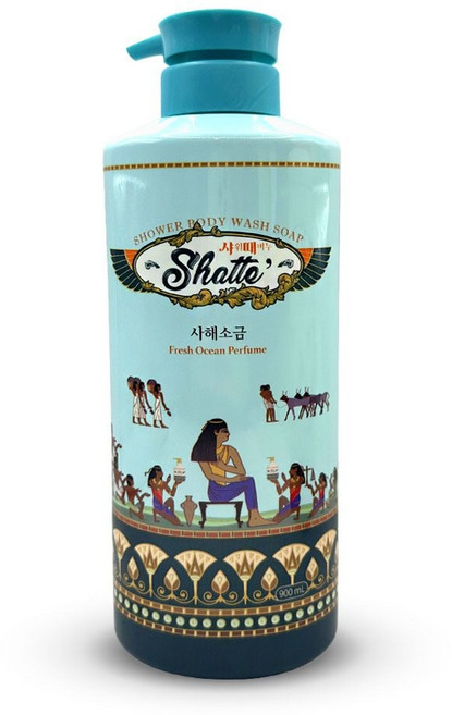 샤워때비누 사해소금 바디워시 500ml 무궁화 ell+0679pu, 1