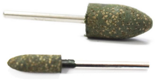 帶柄砂輪 研磨 磨頭 子彈型 海綿輪, 1個, 305J