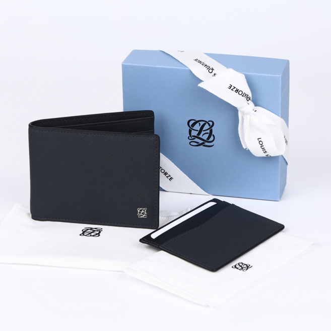 [백화점정품]루이까또즈 남성 반지갑 + 카드지갑 세트 [선물포장]
