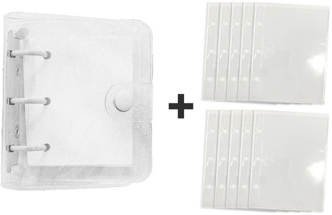 브로키 콜렉트북 3공 포토카드 포카 바인더 폴라로이드 사진첩 사진 앨범, 콜렉트북_화이트