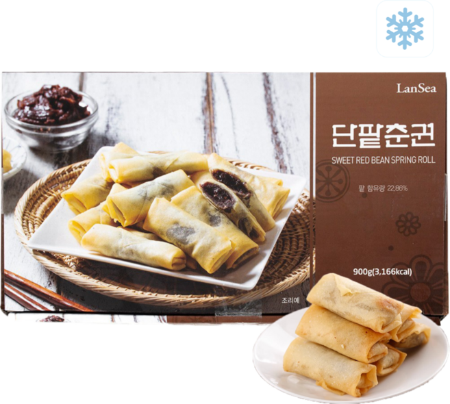 [천천중국식품]고소하고 달콤한 단팥춘권/사은품 증정, 900g, 1개