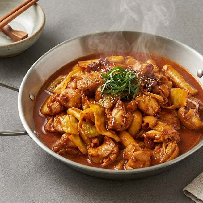 자를필요없는 한입 국물 닭갈비 떡볶이 밀키트 1kg