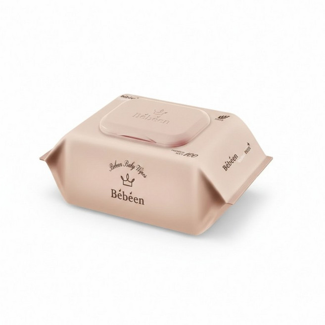 베베앙 오리지널 플러스 아기물티슈 캡형 100매 10팩, 55g, 10박스