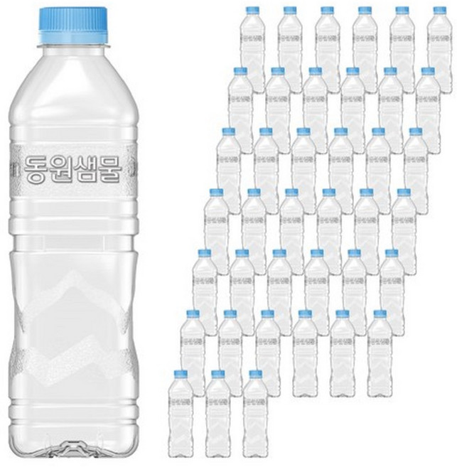 동원샘물 무라벨, 500ml, 40개