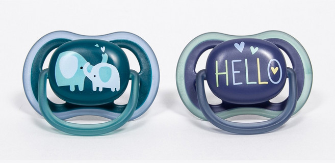 아벤트 울트라 에어 노리개 젖꼭지 18개월 이상 헬로코끼리, 2개