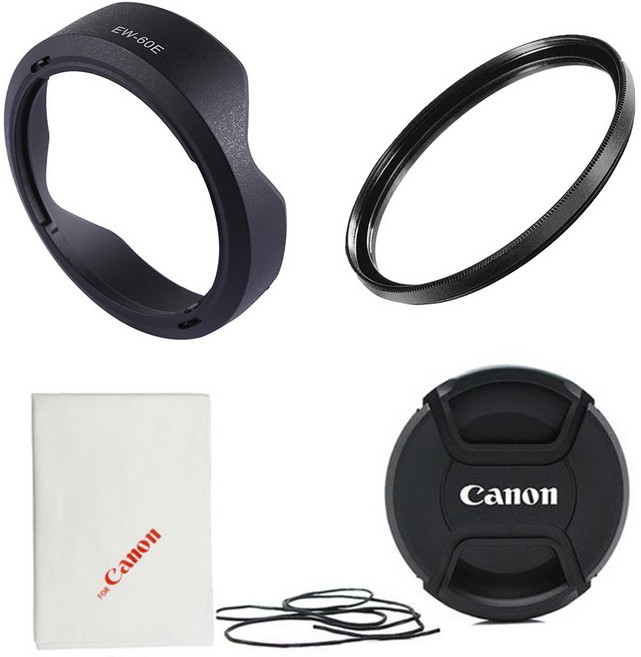 EW-60E+UV55mm+렌즈캡+포켓융 캐논호환후드 세트, 1개