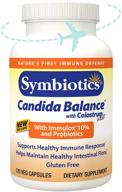 Symbiotics Colostrum 심바이오틱스 칸디다 밸런스 플러스 초유 120정, 1통 - 쿠팡