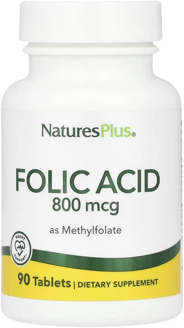 네이쳐스 플러스 메틸 엽산 800 mcg 90 타블렛, 90정, 1개 - 쿠팡