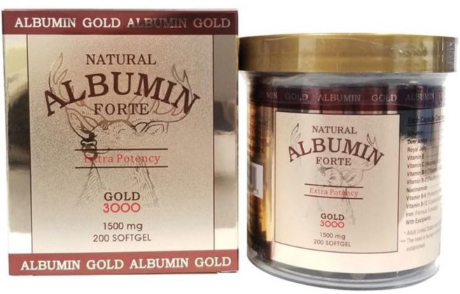 네이처바이오 내추럴 알부민 골드 포르테 녹용 로얄젤리 200정, 1개