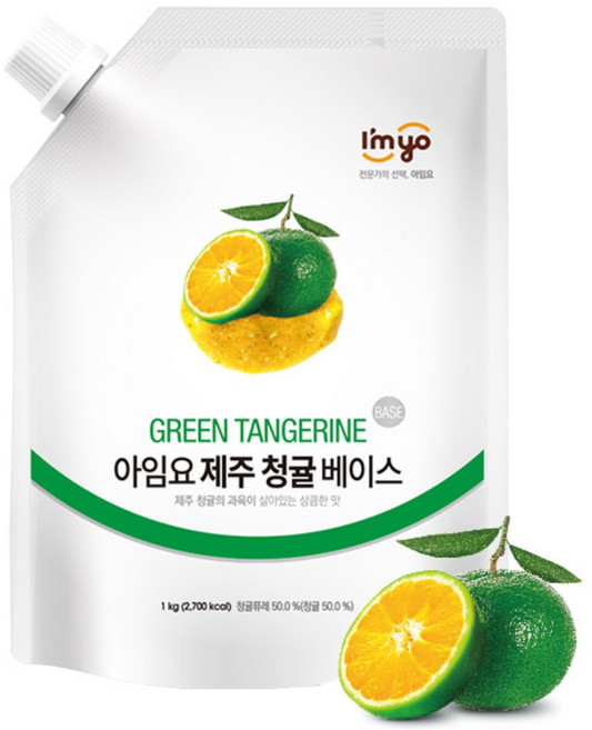 아임요 청귤 베이스 농축액, 1kg, 4개