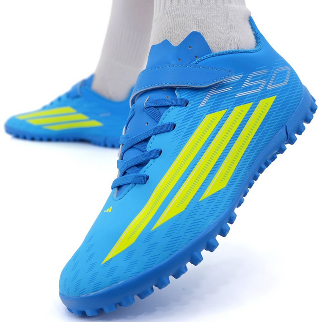 아디다스 주니어 찍찍이 풋살화 무매듭 신발끈 유소년 터프화 인조잔디 짧은잔디 맨땅 TF화 가성비 훈련 입문 키즈 스터드화 어린이 축구교실 풋살 신발