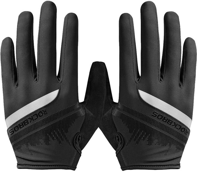 락브로스 자전거장갑 S247-1 긴장갑 SBR 충격흡수패드 미끄럼방지, 블랙, 1개