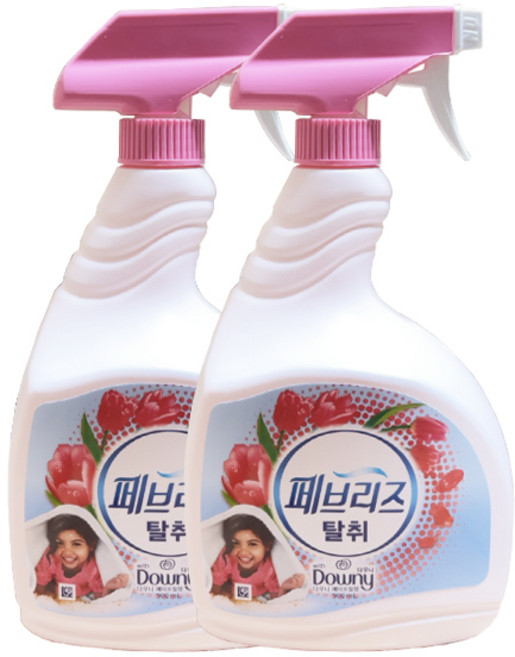 페브리즈 섬유탈취제 다우니향 용기 900ml 대용량, 2개