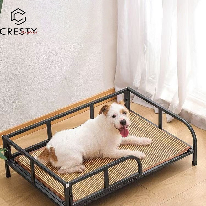 크레스티 반려동물 사계절 침대 강아지 방석 튼튼 펫 베드 반려묘 베이스 해먹침대, 1개, 블랙