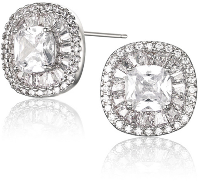 [가이거] 18K GF 파인 스퀘어 스톤 귀걸이 GI8KPEE065