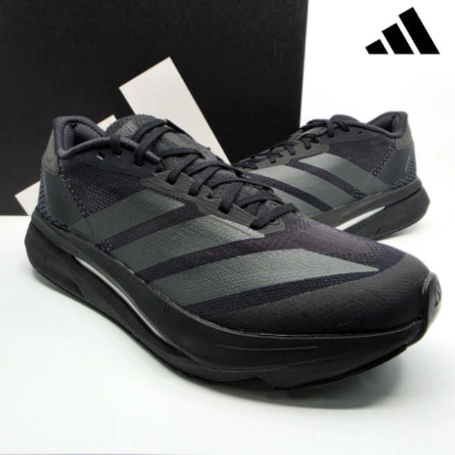 아디다스 아디제로 SL2 정품 블랙 런닝화 남성 여성 운동화 키높이 러닝화 (VORIN 여행용 파우치)