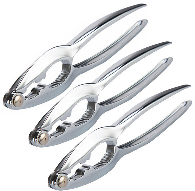 본라이프 견과류망치 호두망치 호두까는기계 다기능 견과류 부럼까기 멀티 3 CLIP 가위 잣 은행 견과류 게 크랩 랍스터 크래커 잣까기, 3개, 타입A