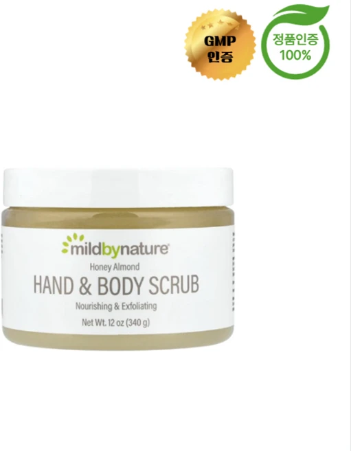 마일드 바이 네이처 핸드 앤 바디 스크럽 허니 아몬드 340g, 1개 - 쿠팡