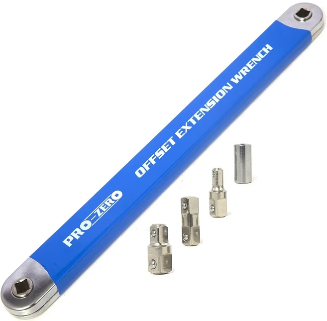 K50 오프셋 익스텐션 렌치 고탄소강 임팩트 소켓 래칫 렌치 1/4 인치 3 8 1/2 인치 스퀘어 15.4, 01 blue