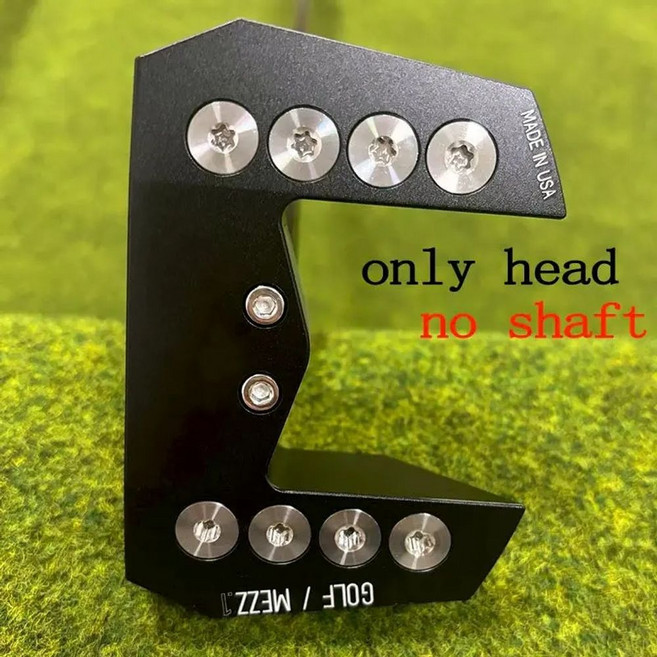 LAB 퍼터 MEZZ.1 밸런스드 제로 토크 퍼터 블랙 블루 레드 그린 오렌지 그래파이트 샤프트 골프 클럽 헤드, 04 white 34 inches, 02 green