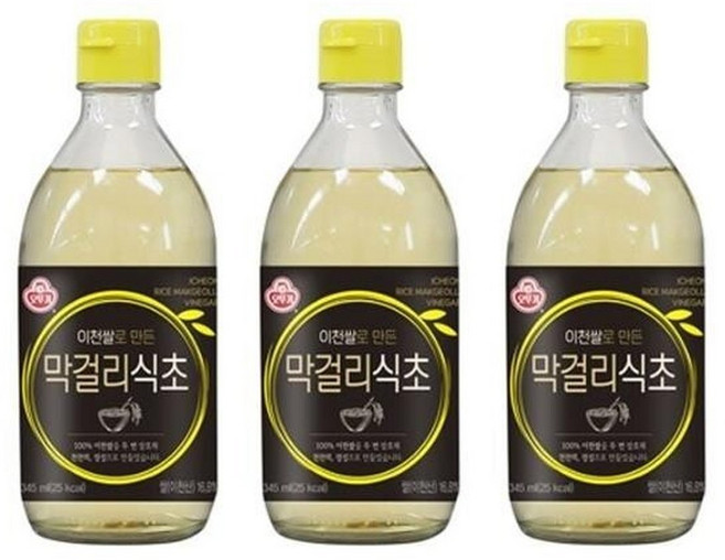 오뚜기 이천쌀로만든 막걸리식초 345ml 3개