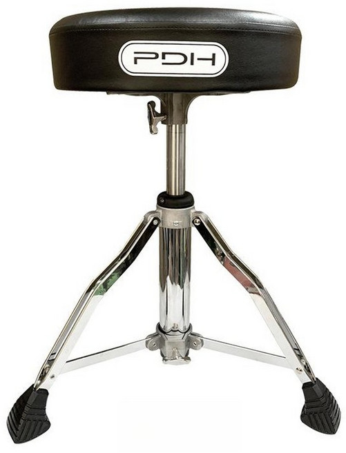 PDH SW-DT-39 전문가용 드럼 의자 리프트형 높이 조절 메모리락 안장형 스툴, 1개, [가죽] 블랙