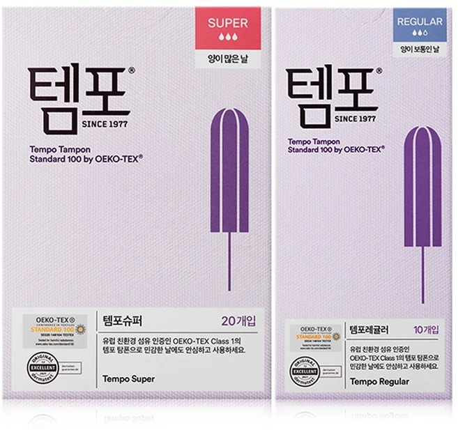 템포 체내형 생리대, 2세트 - 쿠팡