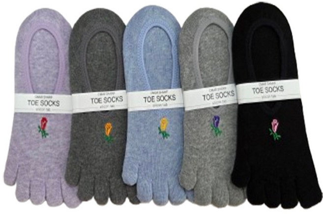 오마샤리프 숙녀용 발가락덧신 블랑코 5매