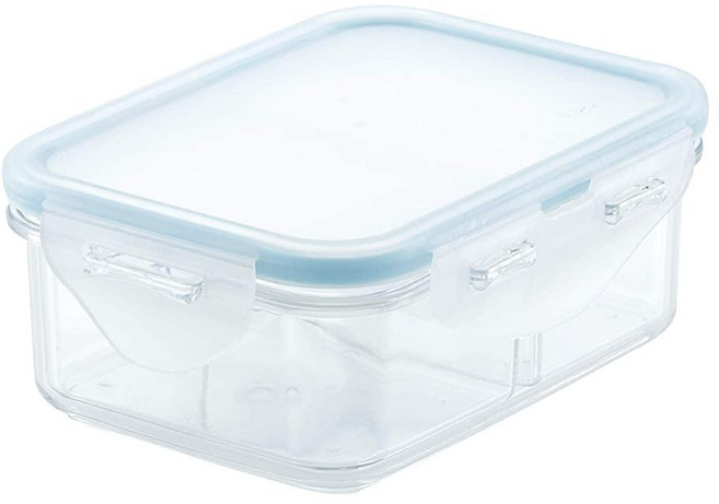 LocknLock 퓨얼리 베터 트라이튼 용기/직사각형 식품 보관 통 340g 투명, 12 Oz, 1개