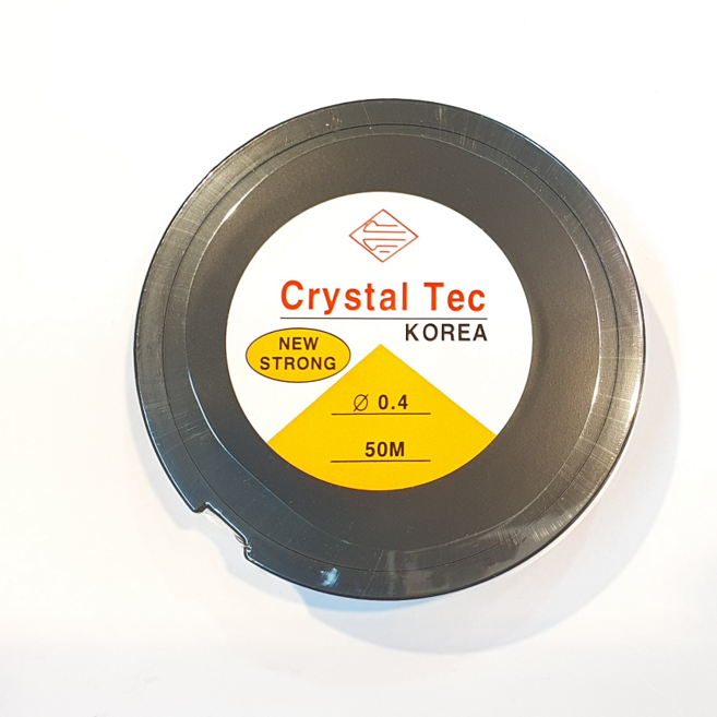 국산 투명 우레탄줄 비즈 원석 반지 팔찌 팔찌끈 고무줄 공예 재료 0.4mm 50M