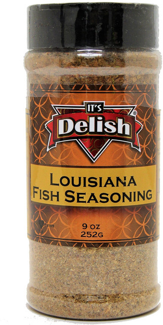 Louisiana Fish Seasoning by Its Delish 9 oz Medium Jar Its Delish의 루이지애나 생선 시즈닝 9온스 중간 용기, 1개, 255g