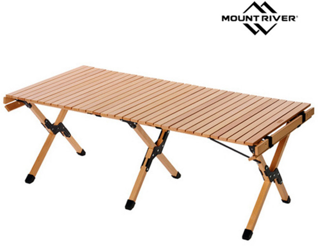 마운트리버 매직 우드 롤테이블 XL 1200 캠핑테이블
