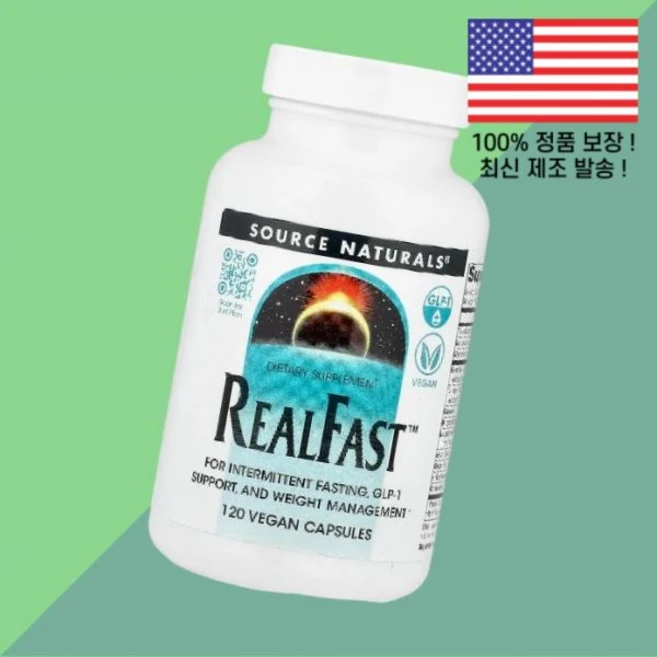소스 내추럴스 리얼패스트 식물성 베지캡슐 120캡슐 Source Naturals RealFast 120 Vegan Capsules, 소스 내추럴스 리얼패스트 식물성 베지캡슐 120캡슐 S - 쿠팡