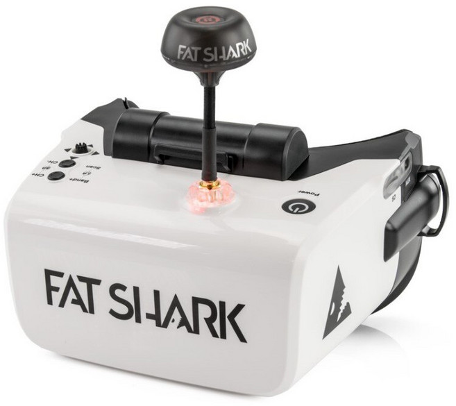 Rc FPV 레이싱을 위한 팻샤크 스카우트 수신기 DVR FPV 헤드셋 고글, 1개