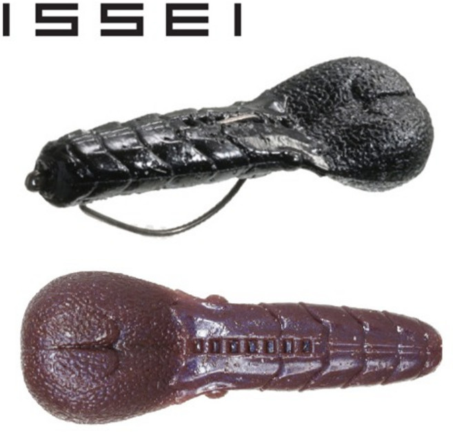 통통피싱 잇세이 AK 펀치 (AK PUNCH) 3.3인치 배스웜, 065 다크펌킨BLF, 1개