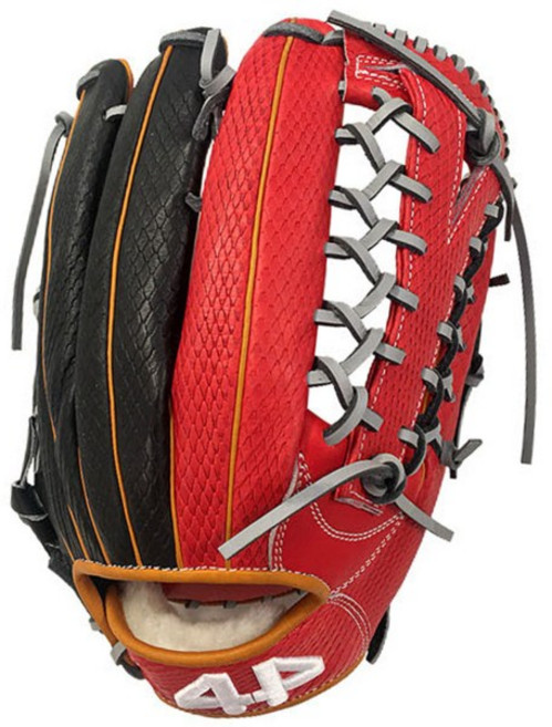 44 최상급 프리미엄 스티어하이드 SH-019 외야수 글러브 바이퍼 13인치, 좌투(왼손잡이용), 브라운