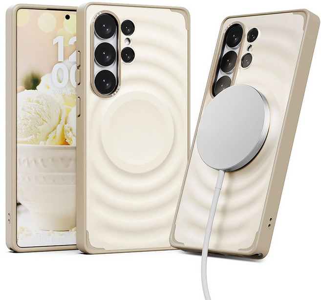 miak Galaxy S26 SCOOP Qi2MagSafe Ultra용 마그넷 케이스 대응 [아이스크림 모티브의