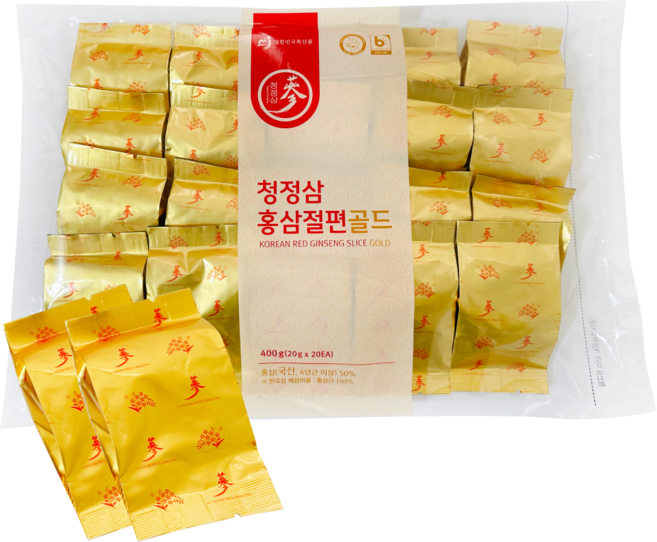 청정삼 국산 고려 홍삼 절편 실속형, 400g, 1개