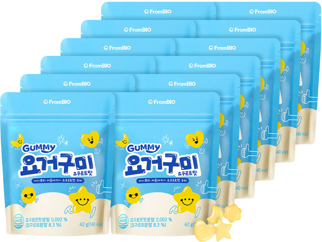 프롬바이오 요거구미 요쿠르트맛 젤리, 12개