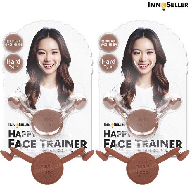 이노셀러 리뉴얼 입꼬리 발음 미소 교정기 입매 교정, 2개, 하드 브라운