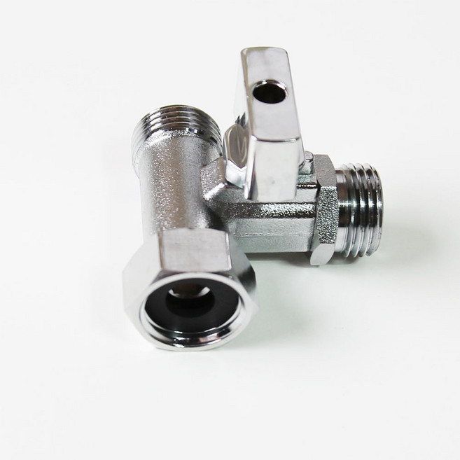 마마시크 변기샤워기 스텐 욕실스프레이건 욕실건 화장실 베란다 청소 아답터 미니스프레이건, T밸브(황동), 1개