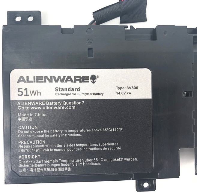 戴爾 3V806 4芯 電池 ALW13ED 1508 1608 1708 1808 2608A, 1個, 保固三個月