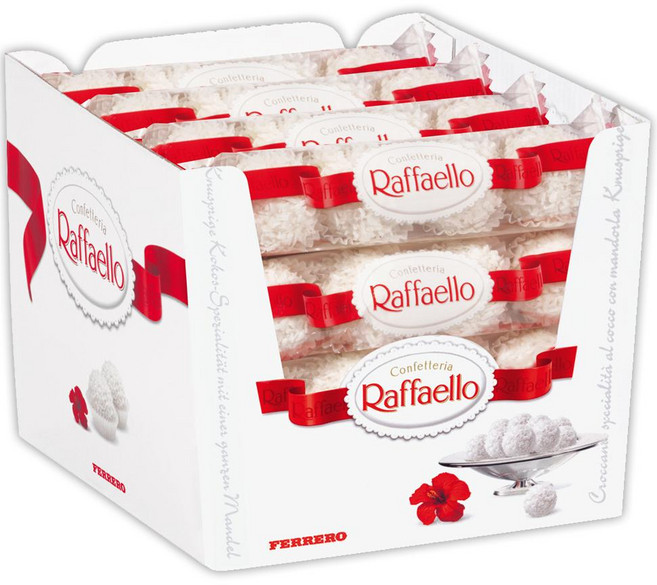 Raffaello 라파엘로 코코넛 아몬드 화이트 초콜릿 볼 초코볼 16개입, 640g, 1개