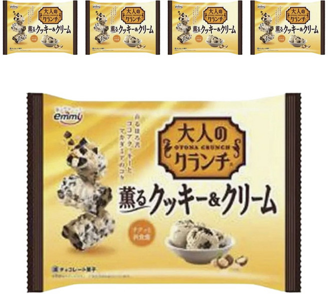 emmy 어른의 크런치 쿠키&크림, 5개, 87g