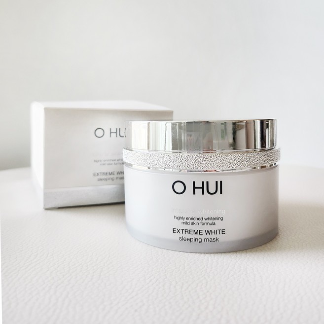 오휘 익스트림 화이트 슬리핑 마스크 100ml / 눈부시게 맑은 빛을 깨우는 슬리핑 마스크 / 투명한 피부를 선사하는 눈꽃 비타민 마스크 / 눈보다 더 깨끗한 피부를 원하는 여성, 1개