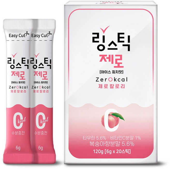 링스틱 제로 칼로리 아이스피치, 120g, 1개