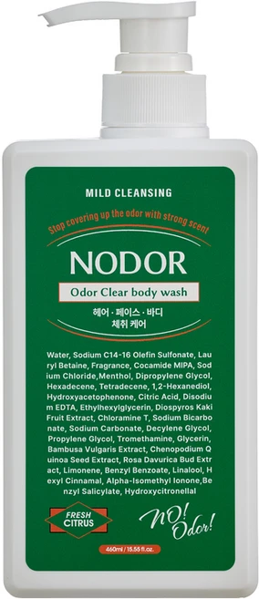 노도르 올인원 바디워시, 460ml, 1개 - 쿠팡
